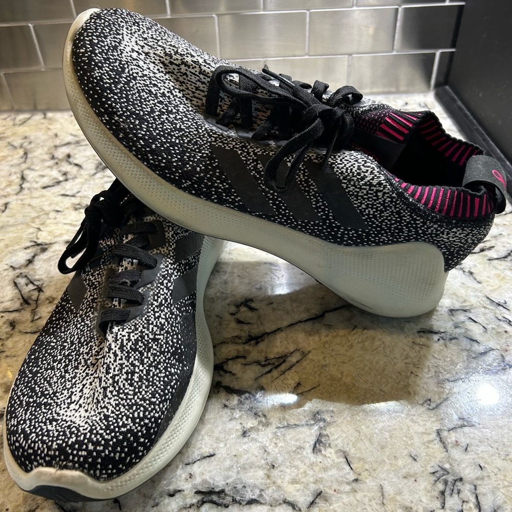 Adidas Women’s Bounce Breast Cancer pink, Black and White Athletic Sneakers